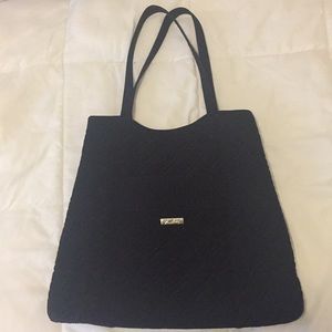 Vera Bradley black tote bag